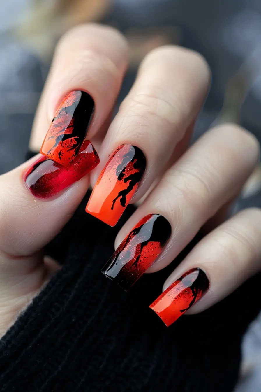 Mustang Spirit Western Nail Idea