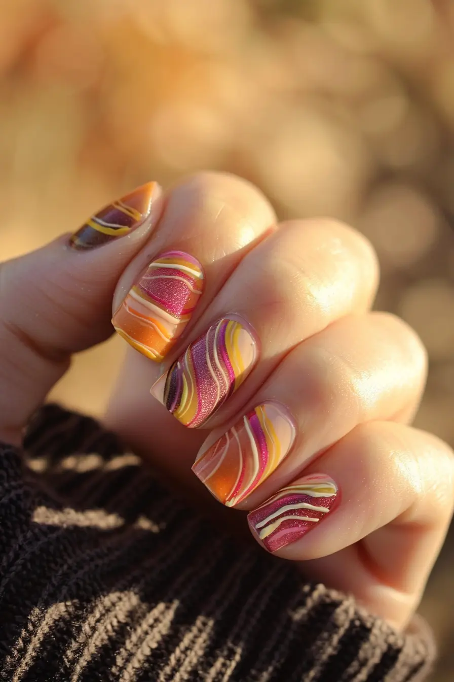 Painted Desert Western Nail Idea