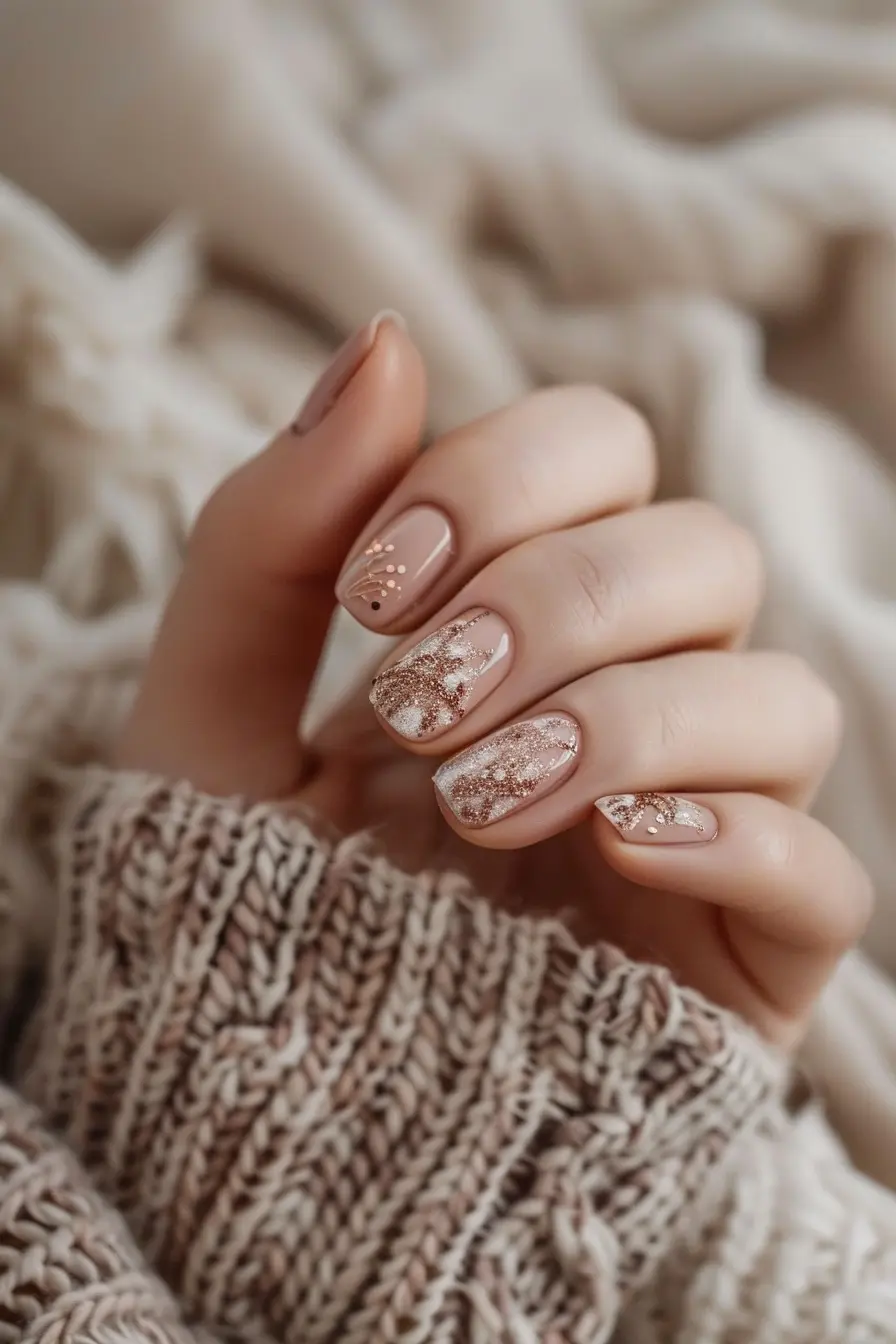 Rustic Romance Western Nail Idea