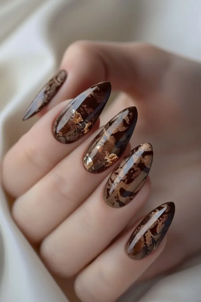 Tortoiseshell Nails Trendy Nail Inspo Idea