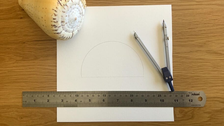 half circle drawing