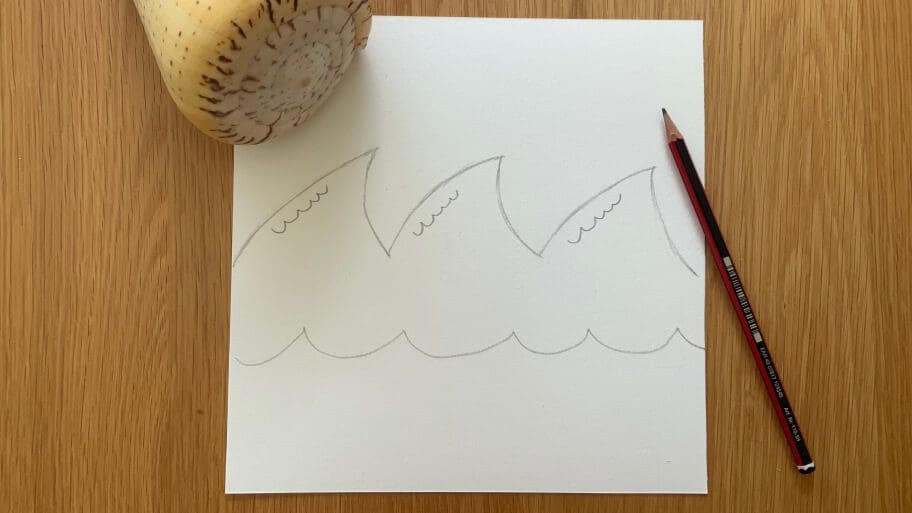waves drawing