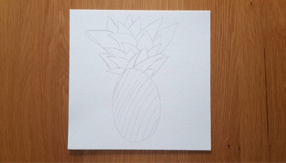 Pineapple drawing