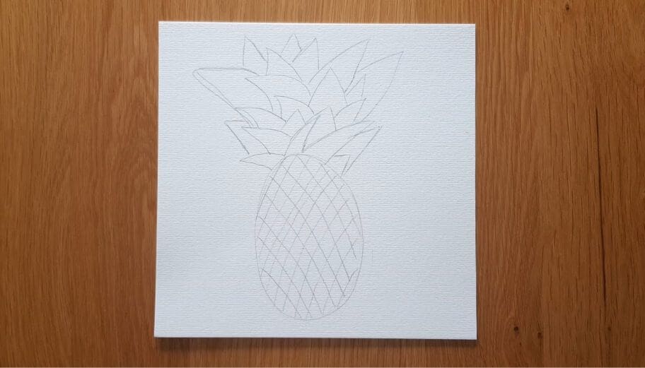 Pineapple drawing