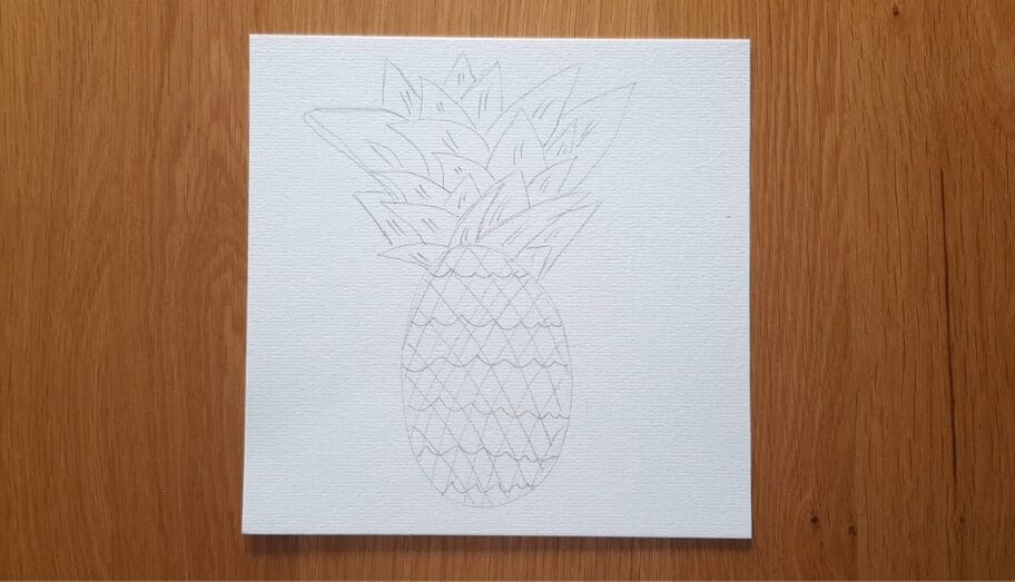 Pineapple drawing
