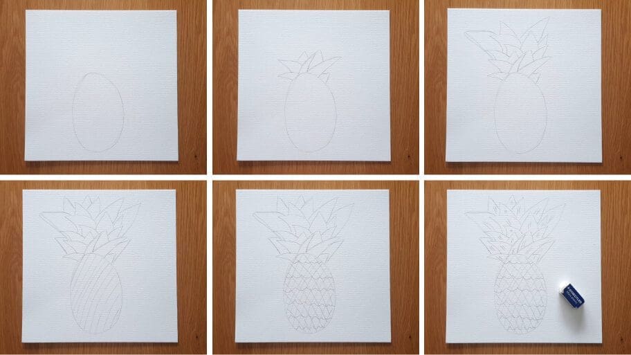 Pineapple drawing
