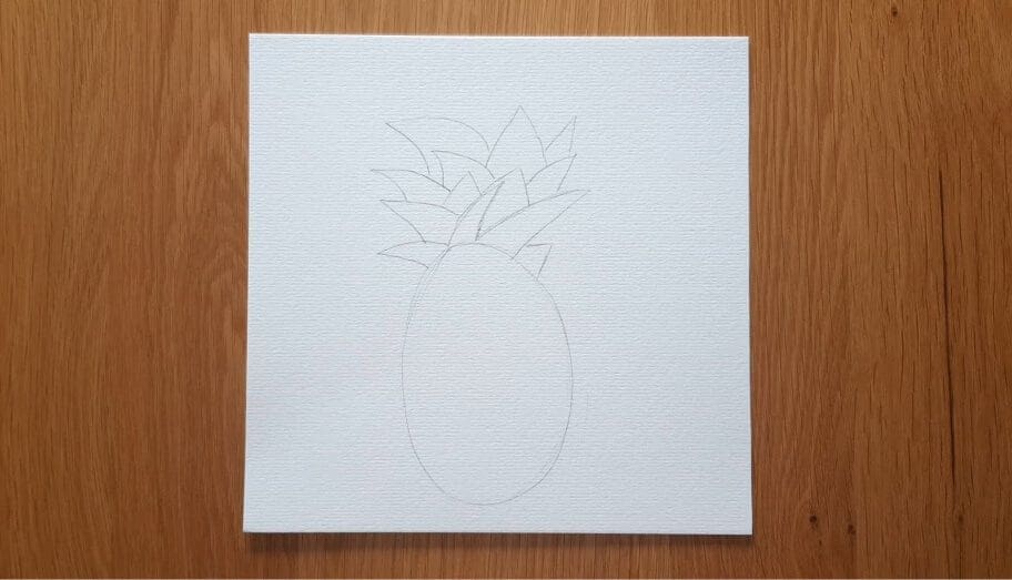 Pineapple drawing