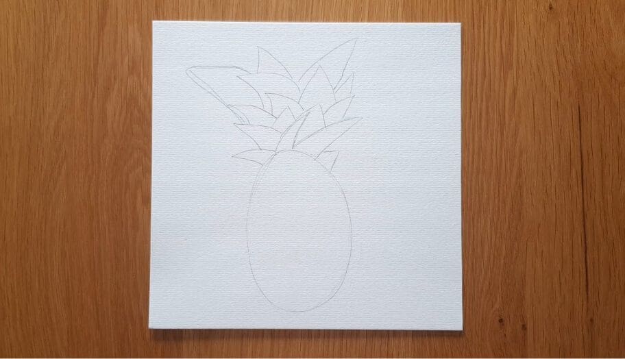 Pineapple drawing