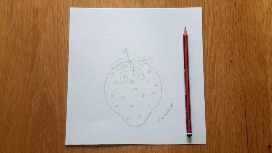 Strawberry drawing