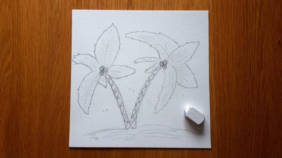 Palm Tree Drawing