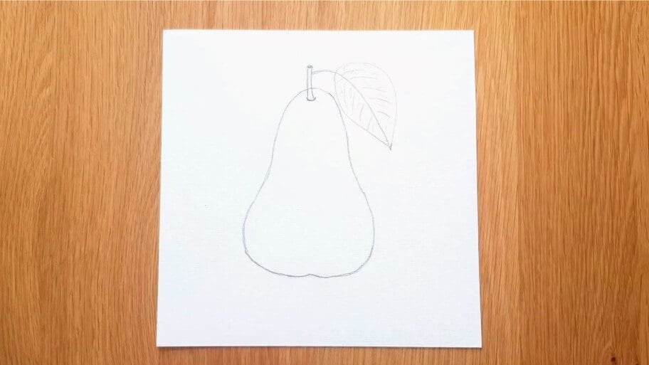 Pear Drawing