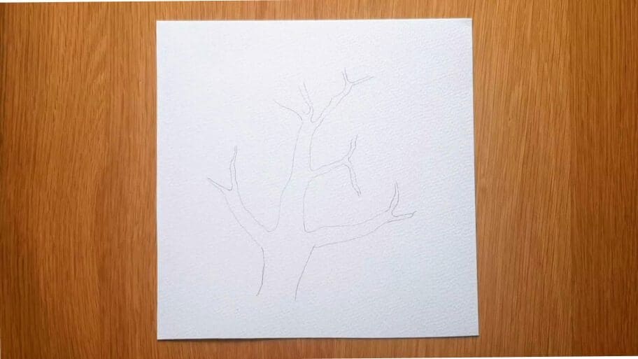 Cherry Blossom Tree Drawing