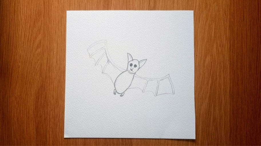 Easy Bat Drawing