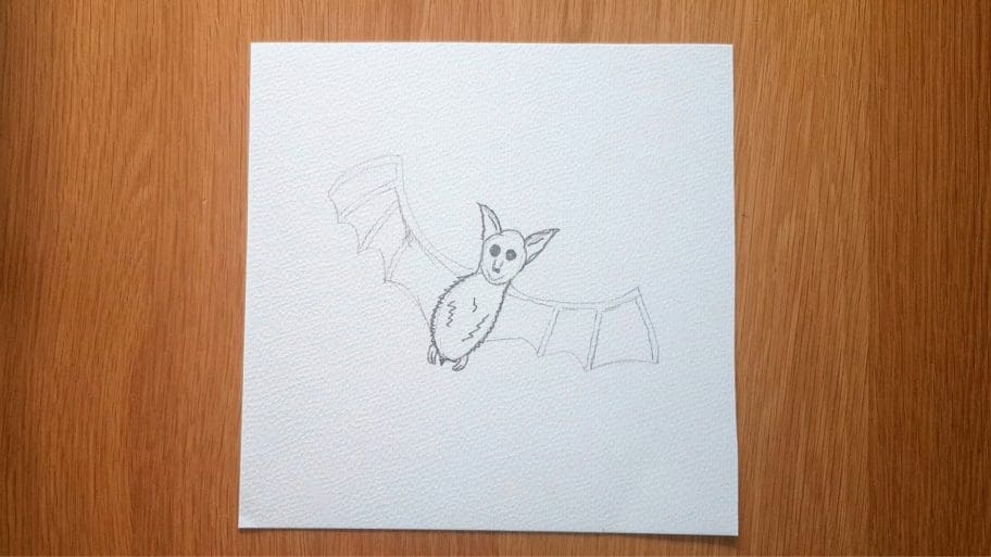Easy Bat Drawing