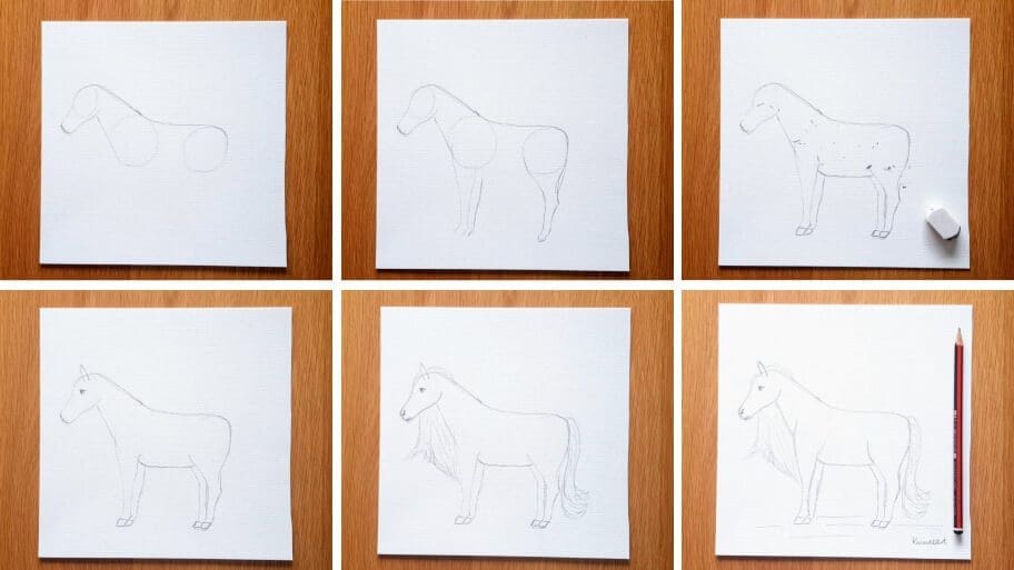 Horse_Drawing_Collage