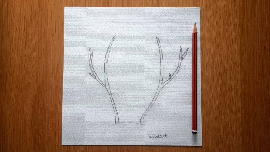 How to Draw Antlers Easy