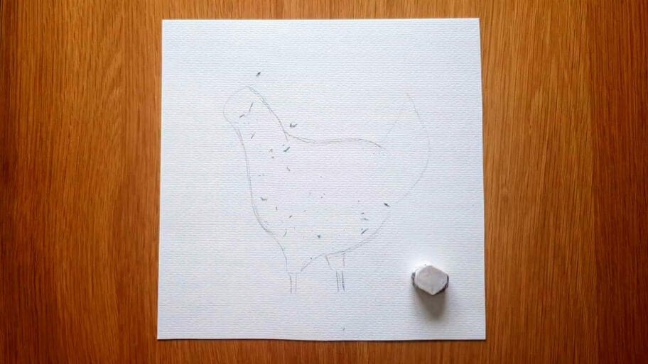 How to draw hen easy