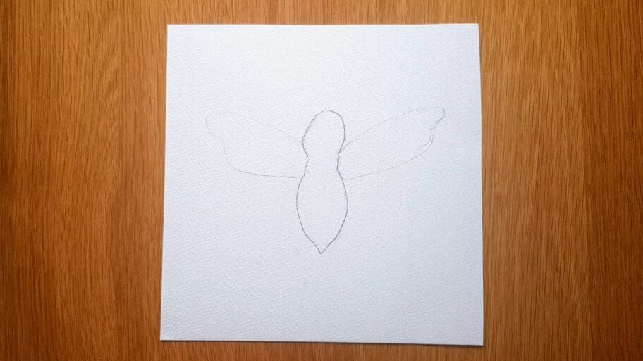 How to draw a simple bumble bee