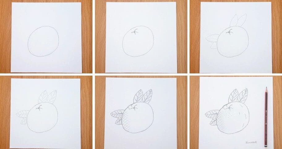 Orange Drawing