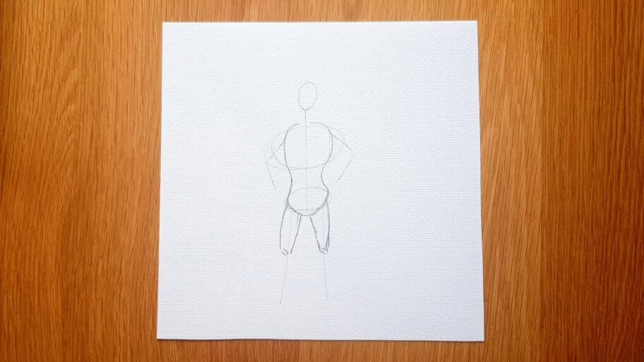 Superhero Drawing Easy