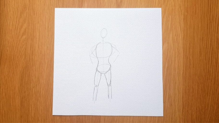 Superhero Drawing Easy