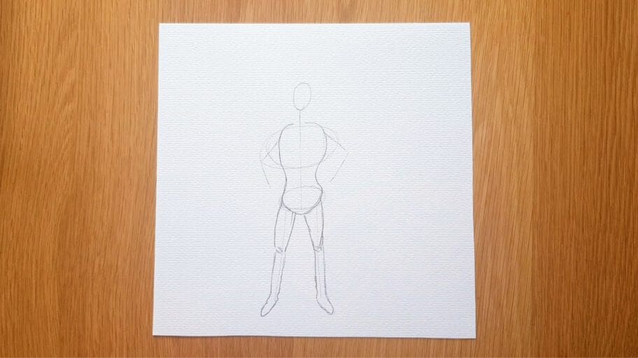 Superhero Drawing Easy