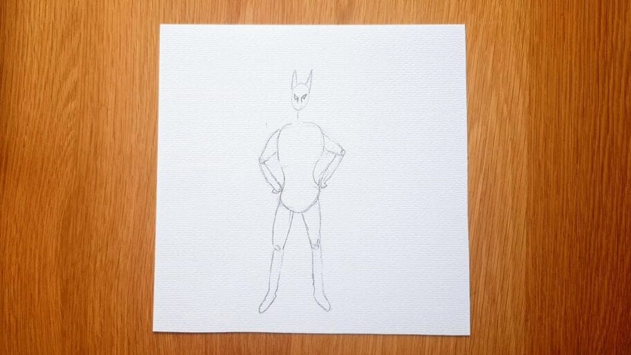 Superhero Drawing Easy