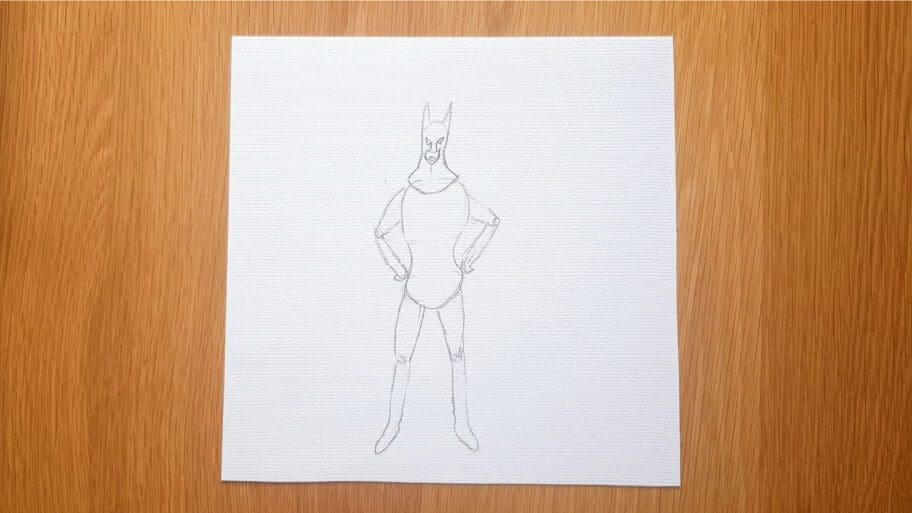 Superhero Drawing Easy