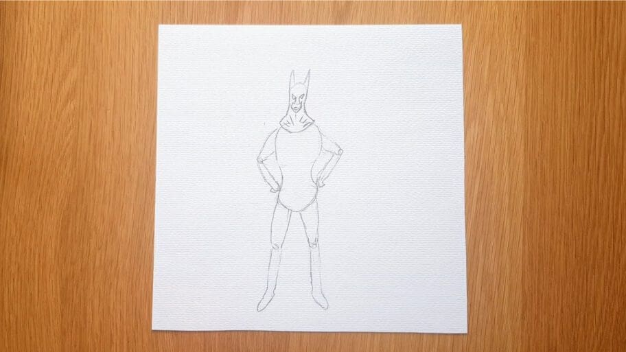 Superhero Drawing Easy