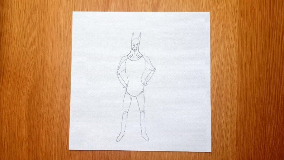 Superhero Drawing Easy