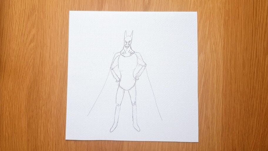 Superhero Drawing Easy