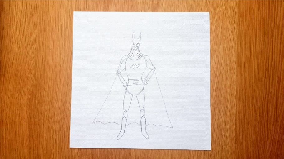 Superhero Drawing Easy