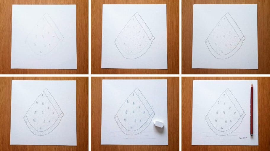 Watermelon_Drawing_Collage