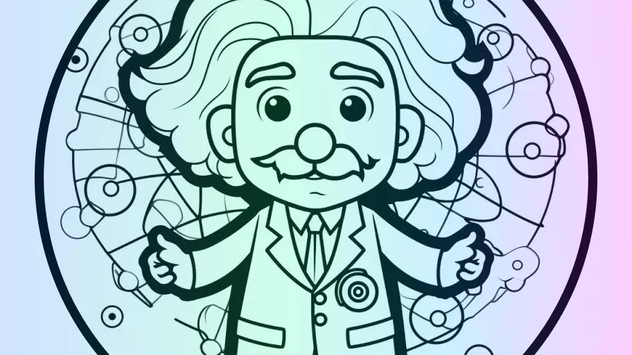 Albert Einstein Coloring Pages