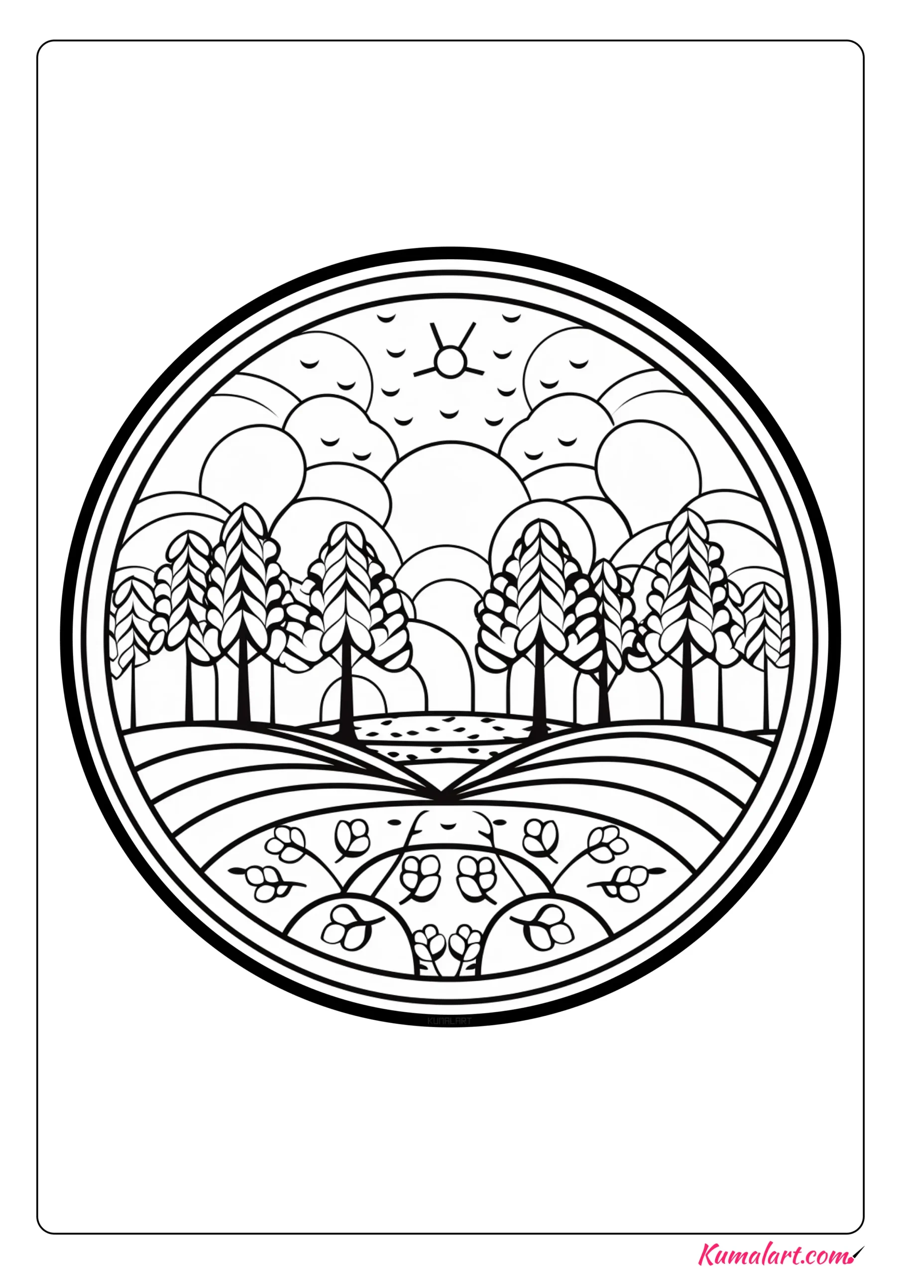 Autumn Coloring Page