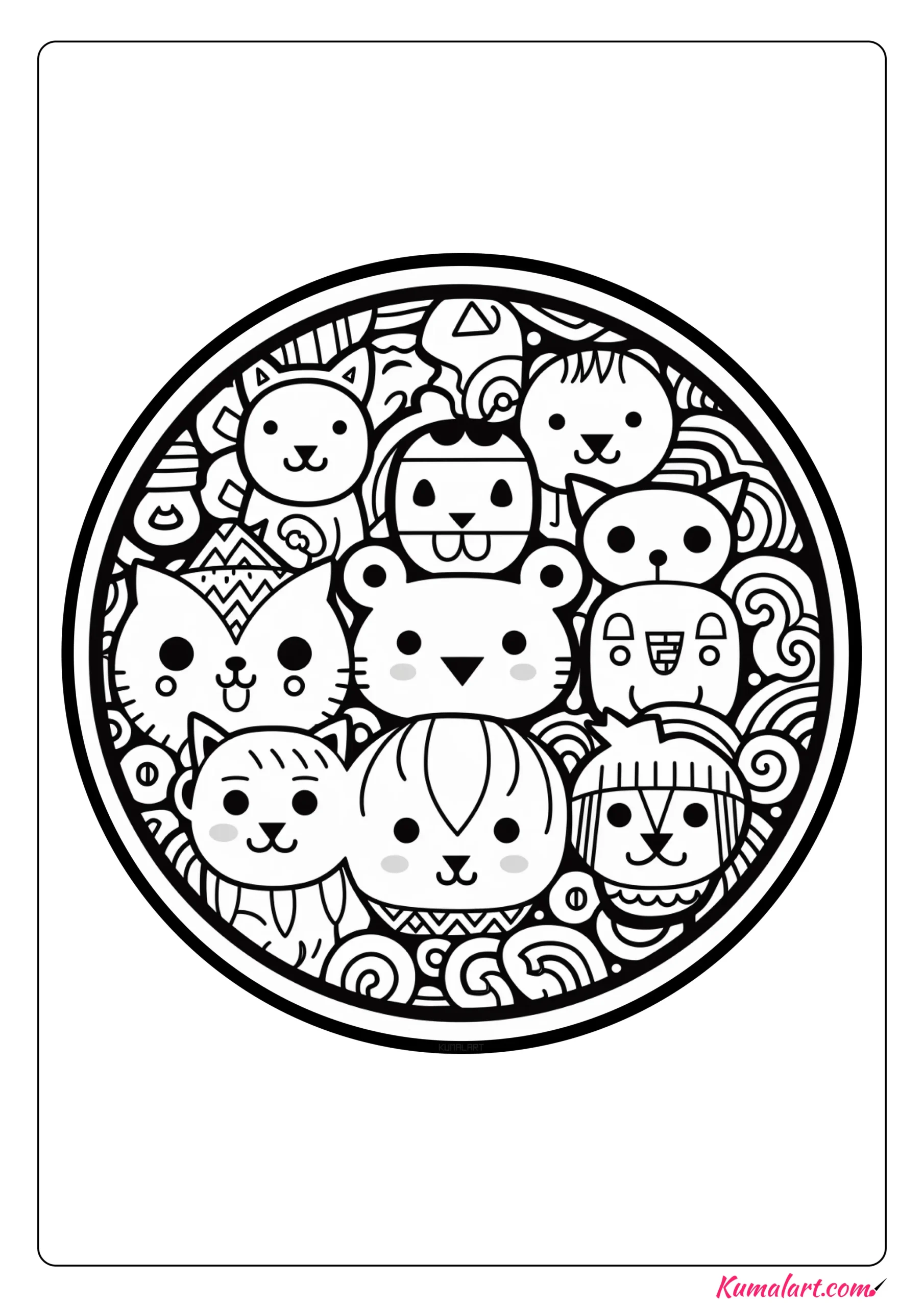 Cute Coloring Page