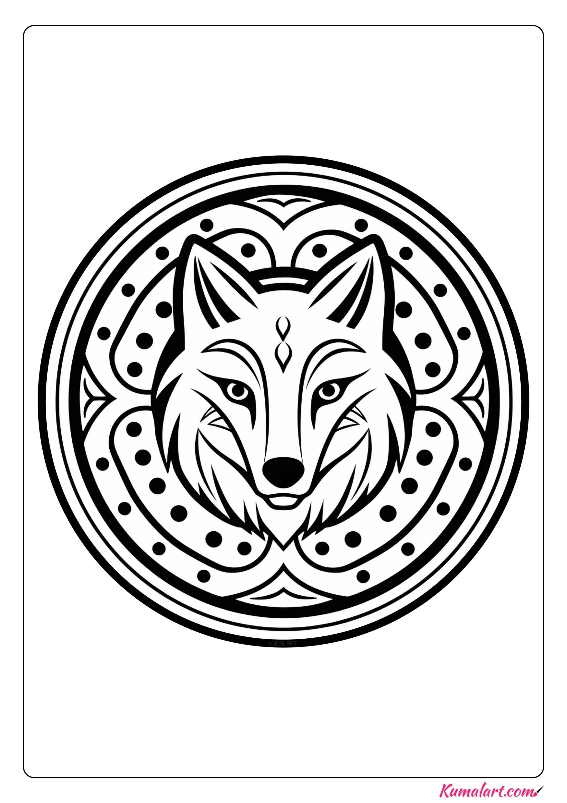 Ela the Fox Coloring Page