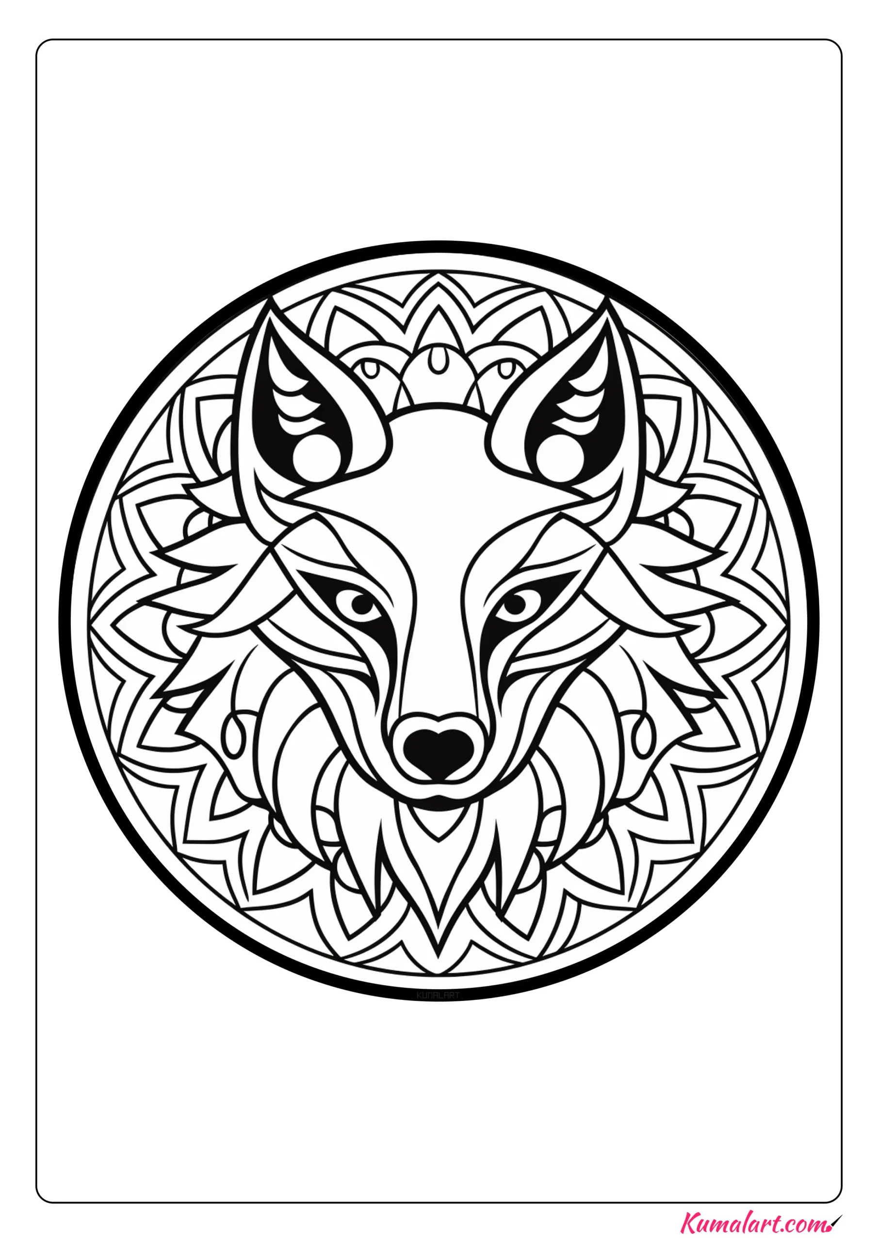 George the Fox Coloring Page