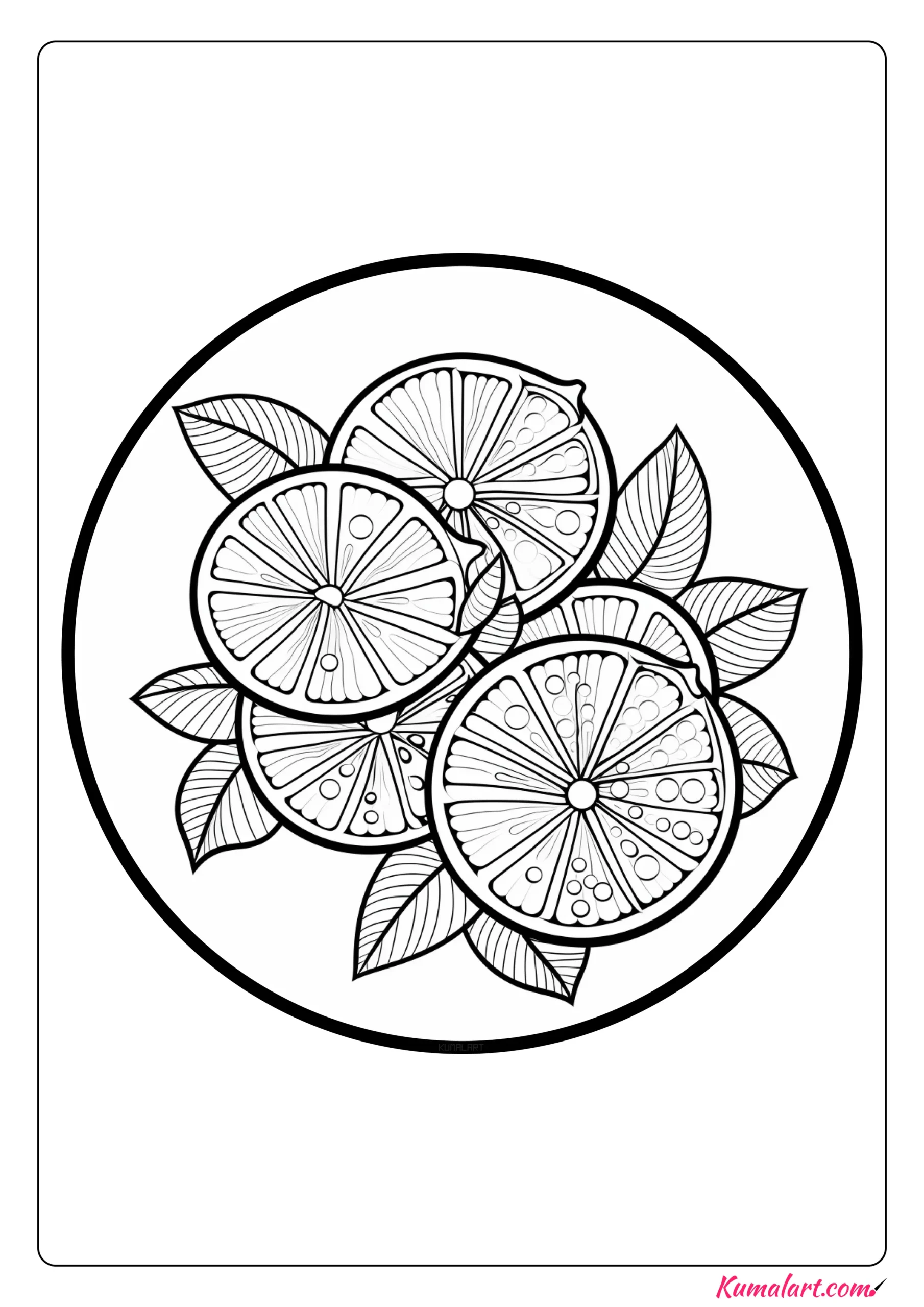 Lemon Coloring Page