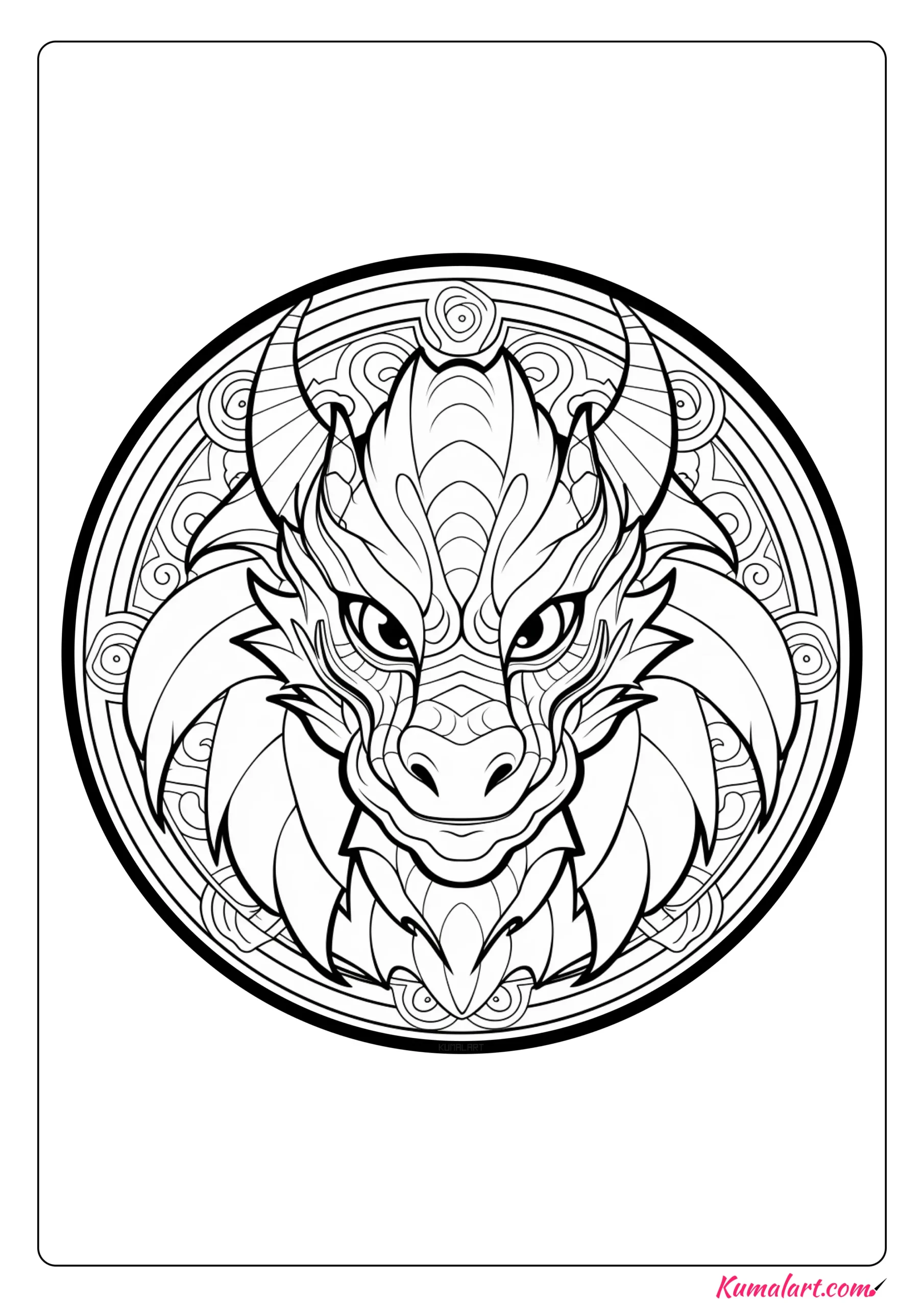 Peter the Dragon Coloring Page