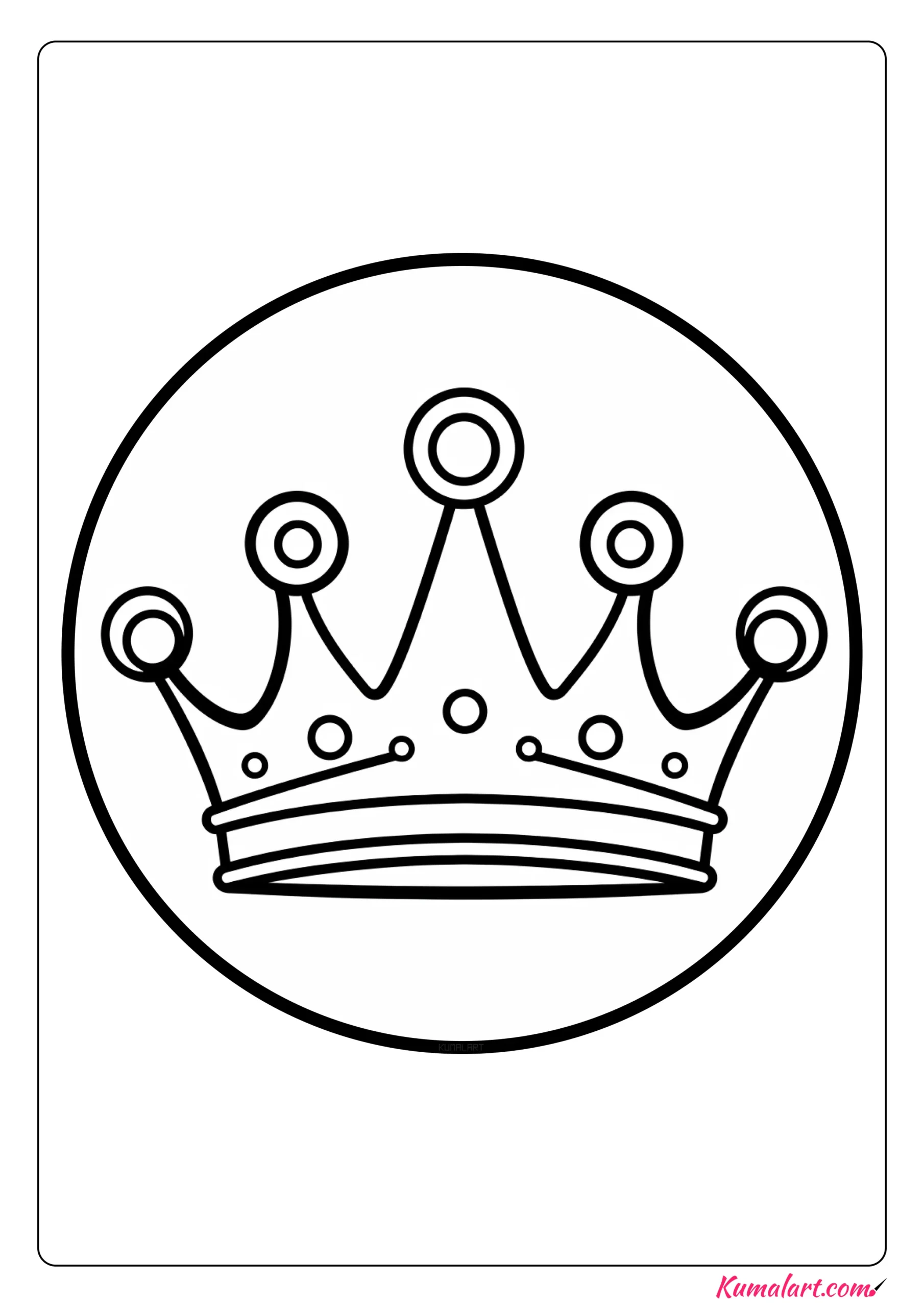 👑 Free Printable Princess Crown Coloring Pages Kumalart