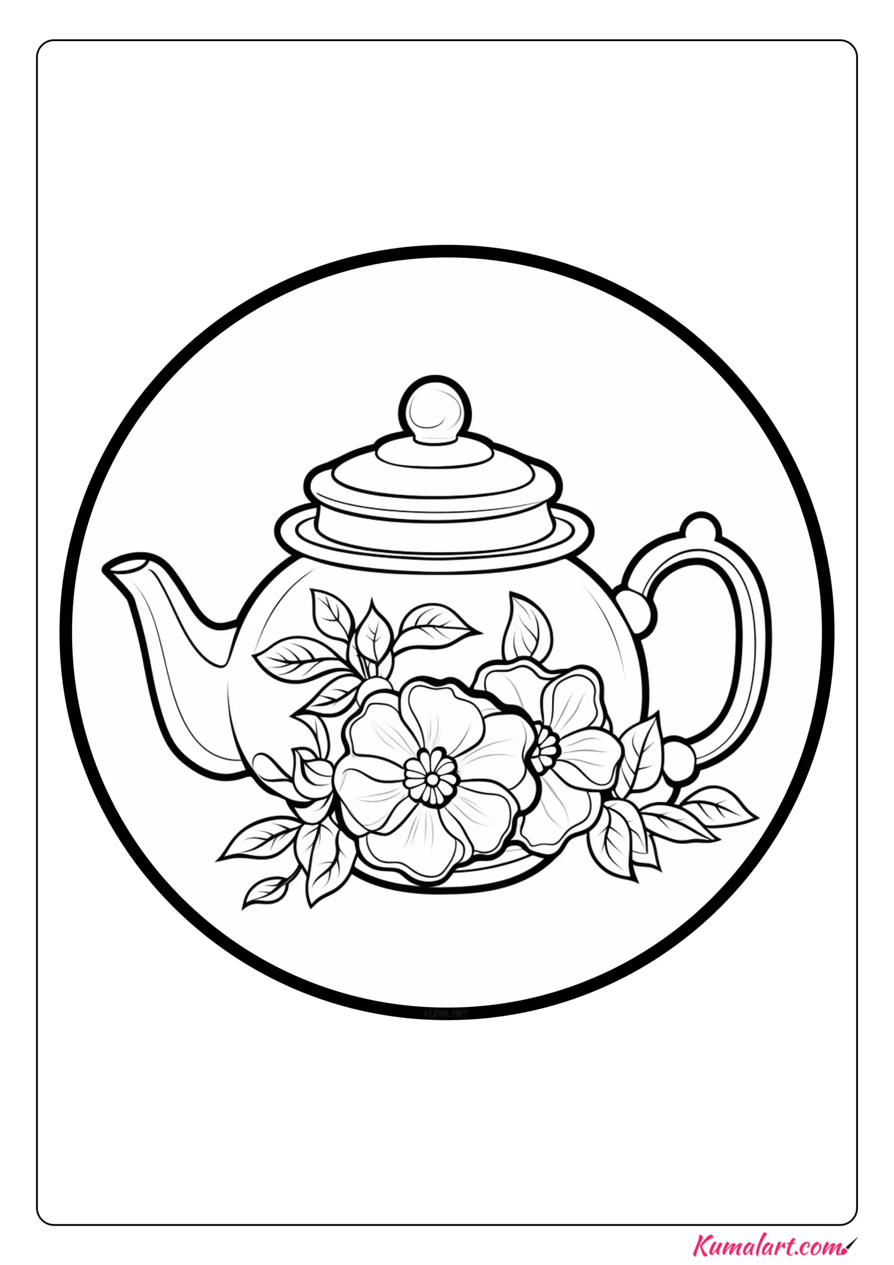 🫖 Free Printable Teapot Coloring Pages Kumalart