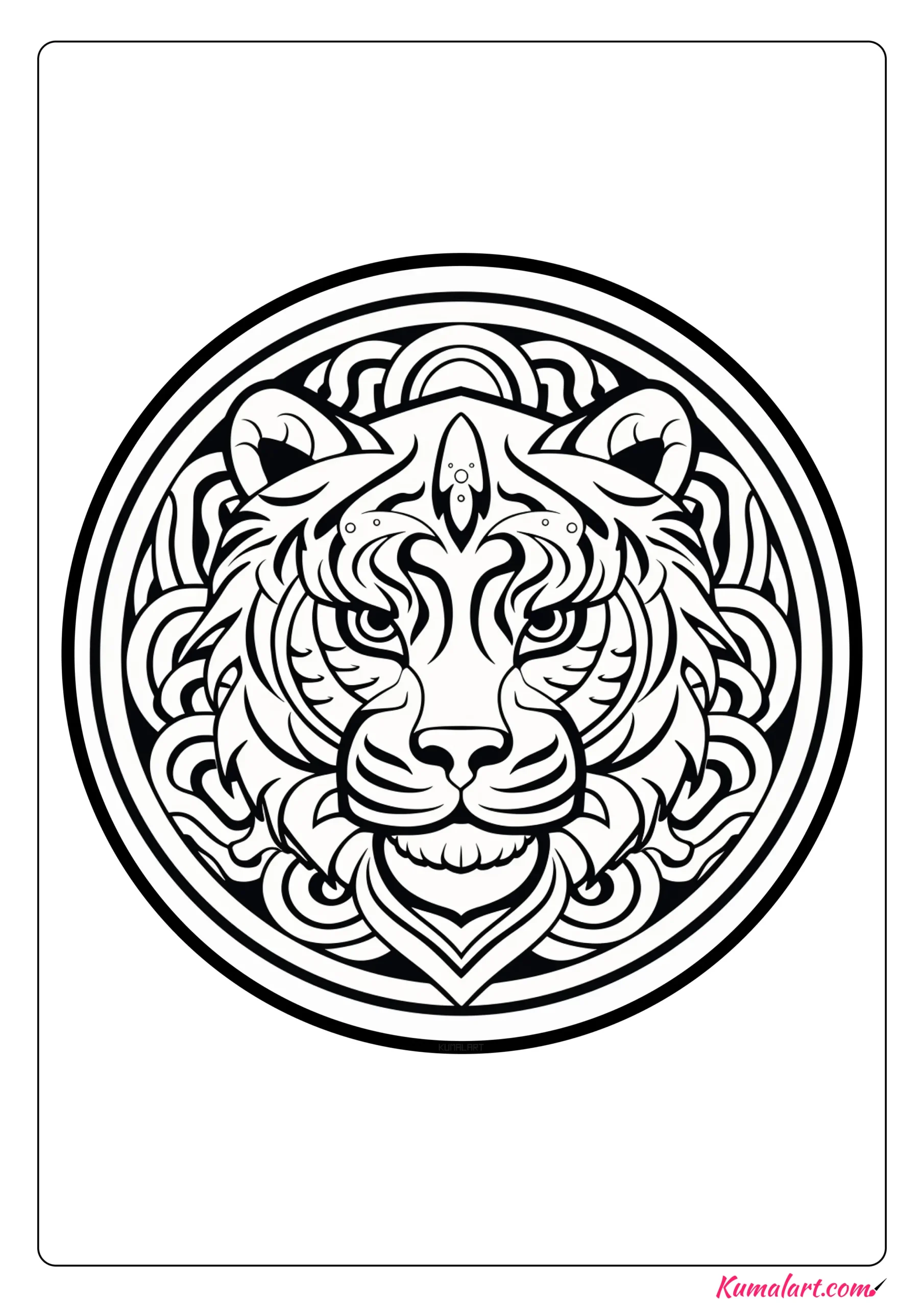 Sabina the Tiger Coloring Page