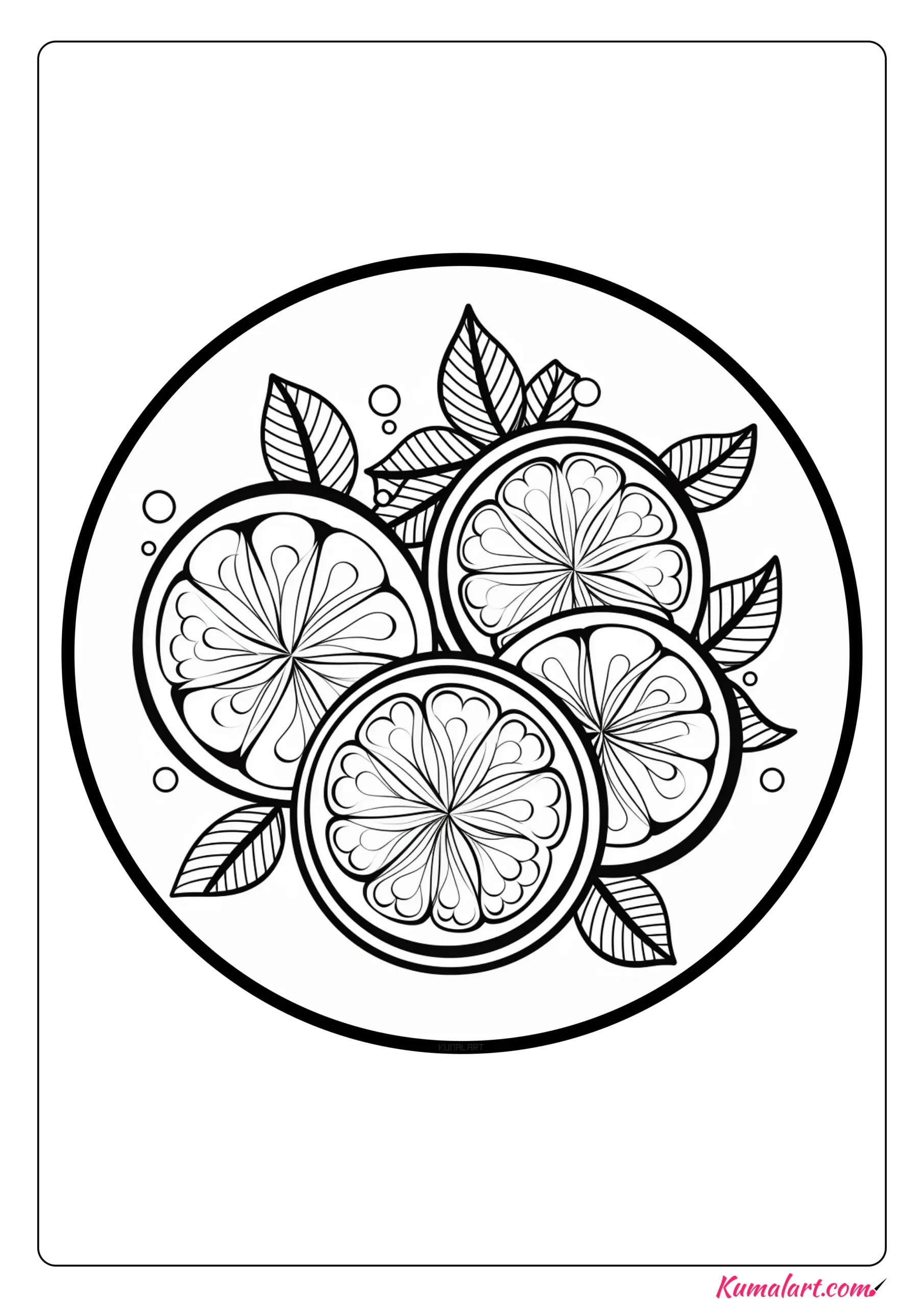 When Life Gives You Lemons Coloring Page