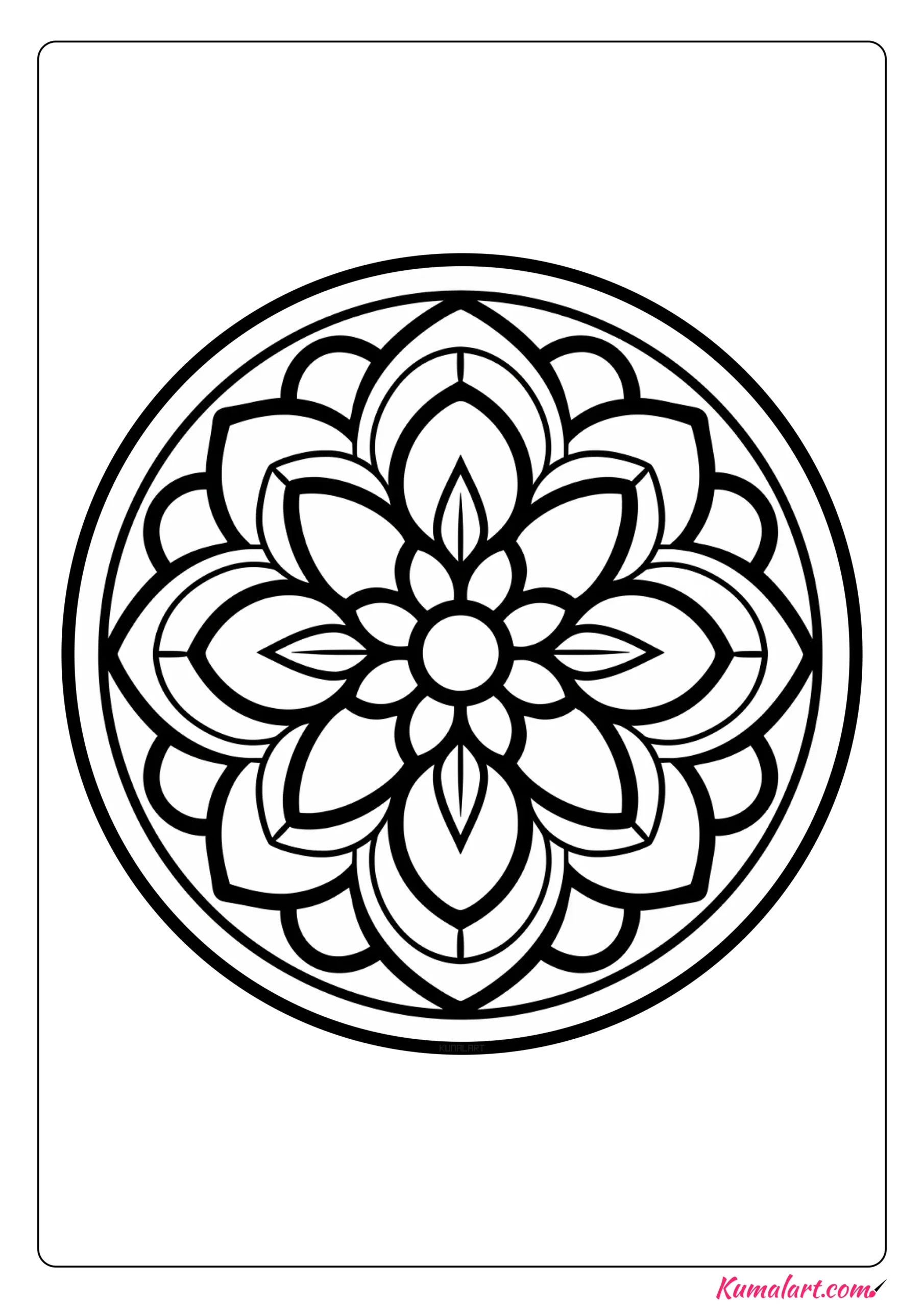 Wonderful Abstract Coloring Page