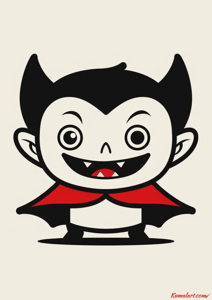 easy cute vampire drawing ideas