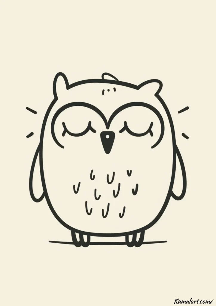  easy cute owl drawing ideas