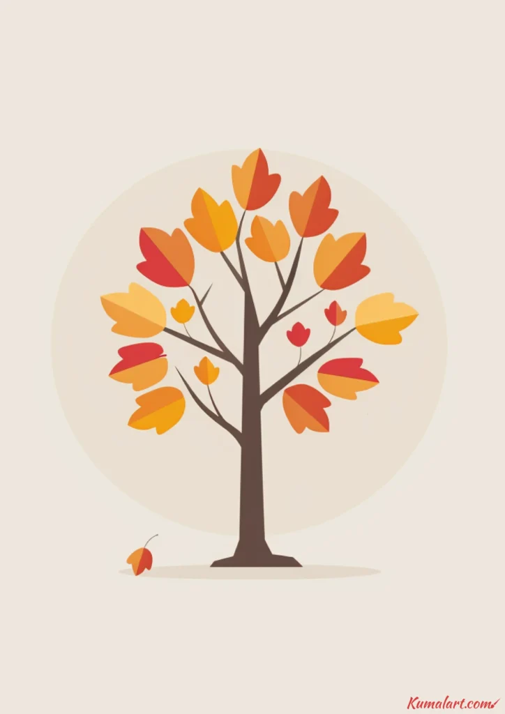 easy cute maple tree drawing ideas